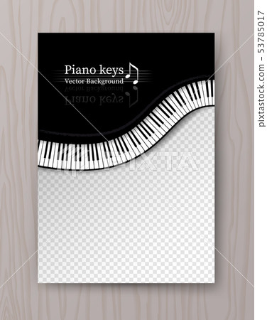 Top view waved Piano keys Top view waved Piano keys 53785017