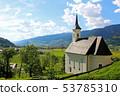 Nice church in Kaprun, city in Austria 53785310