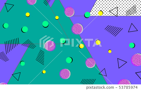 Pop art color background. Memphis pattern Pop art color background. Memphis pattern 53785974