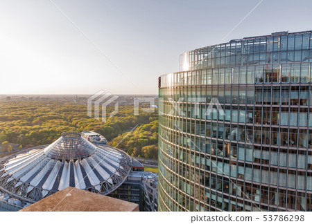 Berlin cityscape at sunset, Germany. Berlin cityscape at sunset, Germany. 53786298