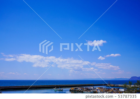 Uchiura Bay Toya Lake Town seen from the Road Station Aputa 53787335