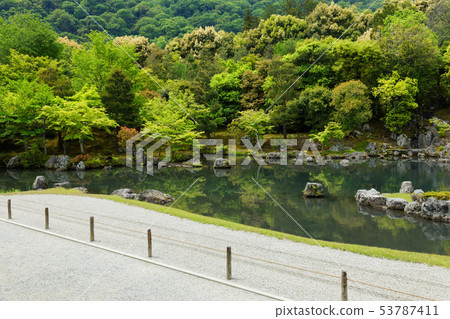 Tenryu-ji寺Soogen池塘庭院池塘 53787411