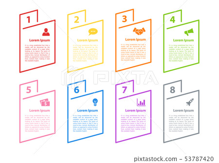 Infographic design business concept with 8 steps Infographic design business concept with 8 steps 53787420