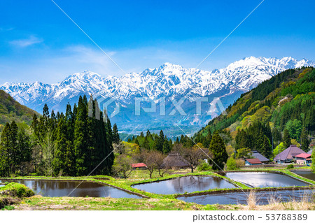 <長野縣>北阿爾卑斯山/奧尼村的原始風景 53788389
