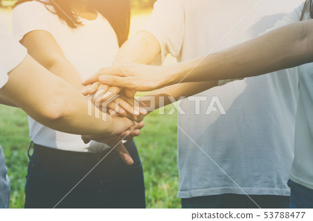 Team teamwork business join hand together concept Team teamwork business join hand together concept 53788477