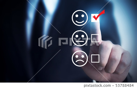 Businessmen choose to rating score happy icons Businessmen choose to rating score happy icons 53788484
