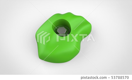 攀登舉行黃綠色 53788570