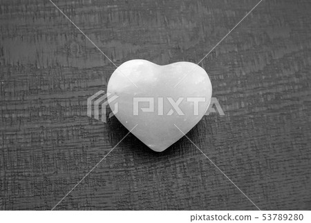 Heart-shaped rock salt 53789280