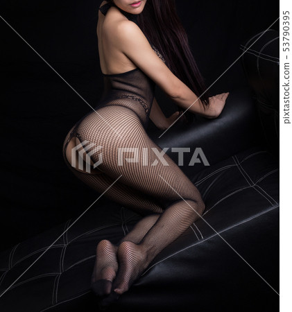 sexy young woman model in sexy black lingerie sexy young woman model in sexy black lingerie 53790395