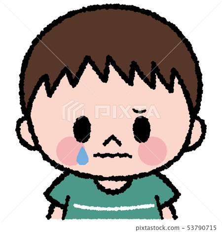 Cry boy illustration - Stock Illustration [53790715] - PIXTA