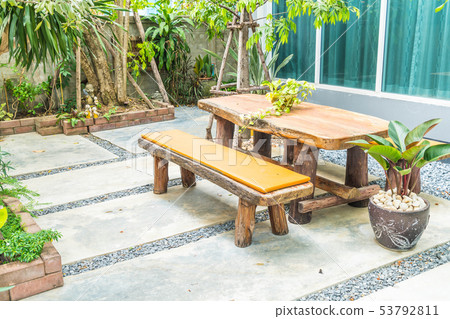 wood outdoor patio 53792811