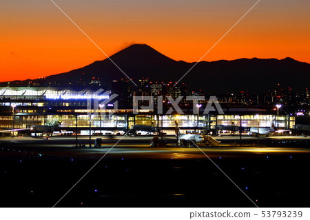 富士山羽田機場的視圖 富士山羽田機場的視圖 53793239
