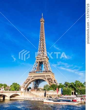 World Heritage Paris Seine River Eiffel Tower 53793728