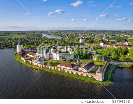 Aerial view of Cyril-Belozersky Monastery, 53794198