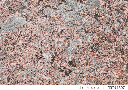 Natural granite stone with lichen on it Natural granite stone with lichen on it 53794807