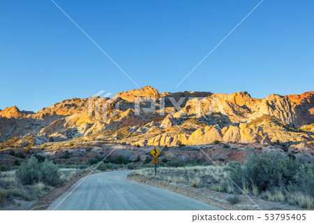 Road in prairie Road in prairie 53795405