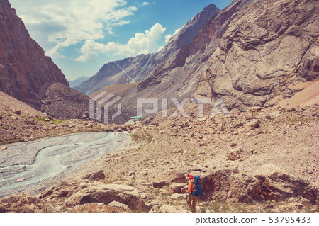 Hike in Fann mountains Hike in Fann mountains 53795433