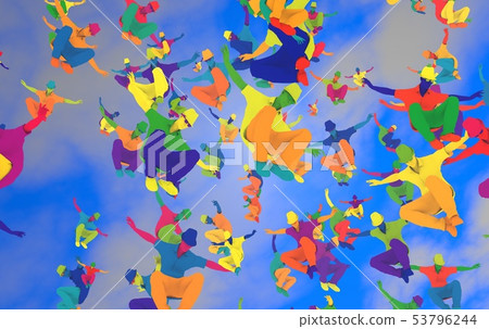 Colorful people Colorful people 53796244