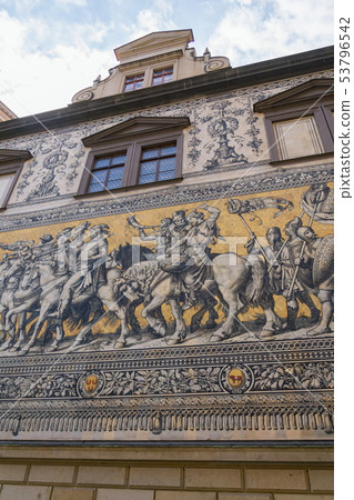 Furstenzug Procession of Princess in Dresden Furstenzug Procession of Princess in Dresden 53796542