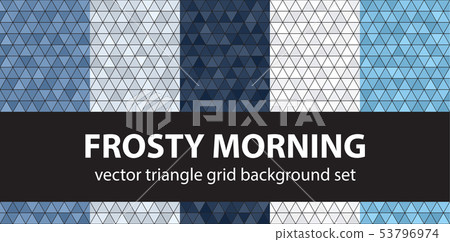 Triangle pattern set Frosty Morning. Vector Triangle pattern set Frosty Morning. Vector 53796974