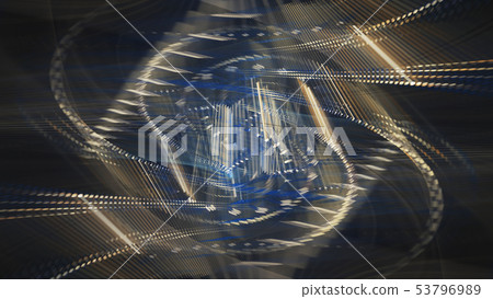 Abstract generative art background. 53796989