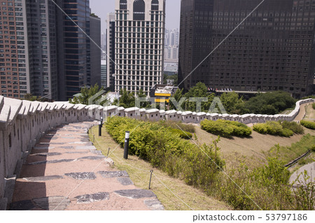 City walls and forest of buildings City walls and forest of buildings 53797186