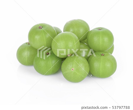 Indian gooseberry isolated on white background 53797788