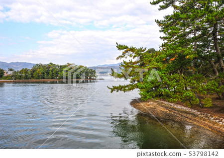 從Amanohashidate Daitenbashi的阿蘇海的看法 53798142