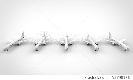 Airplane Multiple Front Angle - Stock Illustration [53798928] - PIXTA