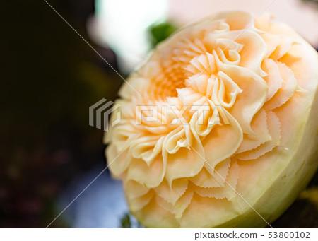 Fruit and vegetable carvings, Display thai fruit 53800102