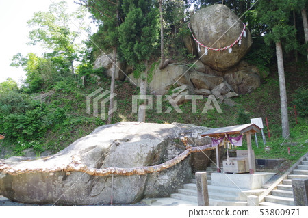 Huge stone of fishing stone shrine in Ishinomaki city 53800971