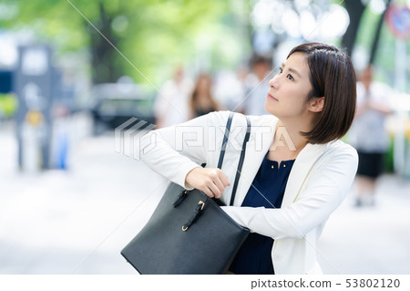 Business woman business image working woman new green image Business woman business image working woman new green image 53802120