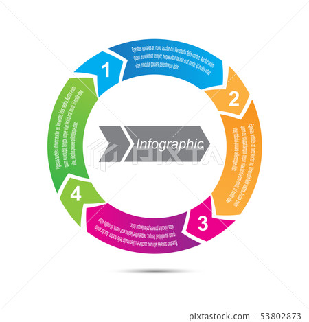 Info-graphic design template.  53802873