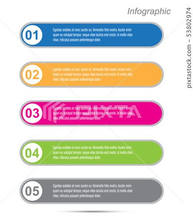 Info-graphic design template. 53802974