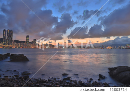 hong kong view from Lei Yue Mun village hong kong view from Lei Yue Mun village 53803714