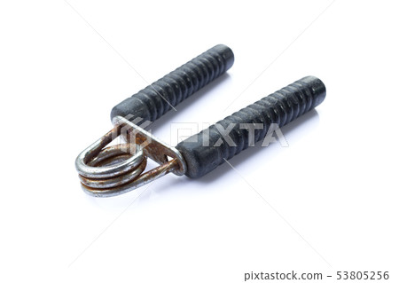 Hand Squeezing Exercise Hand Grip isolated on Hand Squeezing Exercise Hand Grip isolated on 53805256