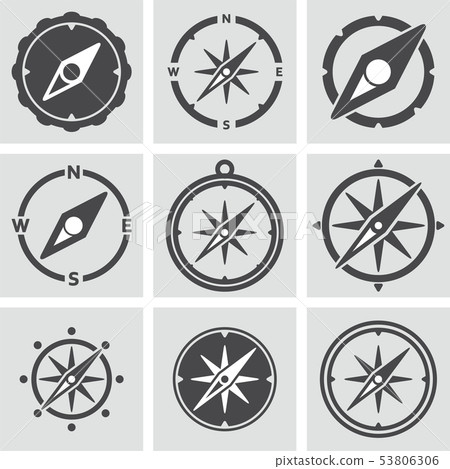 vector collection of compass icons vector collection of compass icons 53806306