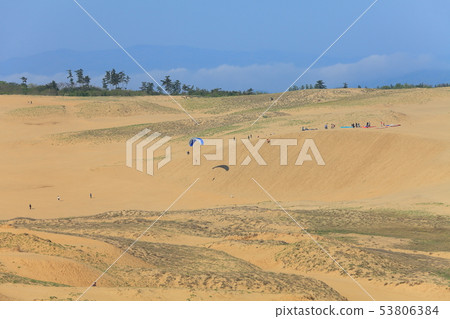 [Tottori] Horseback of Tottori Sand Dunes under sunny weather 53806384