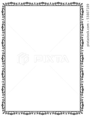 Decorative frame Elegant element for design in 53807189