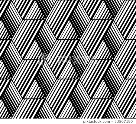 Abstract geometric pattern with stripes, lines. 53807190
