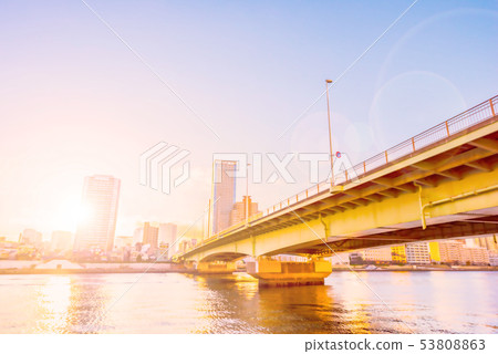 清晨高層公寓集團動漫風格 53808863