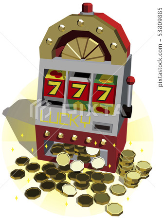 Vector illustration design layout ai eps slot machine jackpot 777 53809885