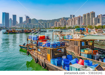 Fishing harbor in Shekou 53810141