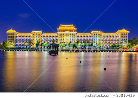 Night view of Jimei University 53810439