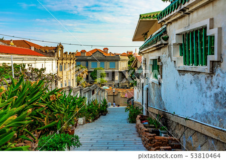 Old street in Gulangyu Island 53810464