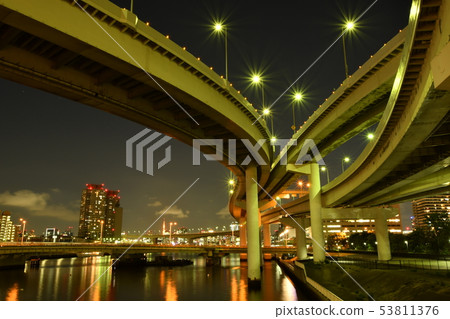 Ariake Junction night view Ariake Junction night view 53811376
