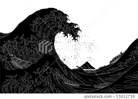 Katsushika Hokusai形像神奈川Oki背線倒白背 Katsushika Hokusai形像神奈川Oki背線倒白背 53812739