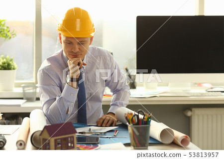 Handsome Architect Interior Blueprint Renovation 53813957