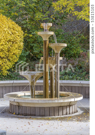 Decorative water fountain in Salt Lake City Decorative water fountain in Salt Lake City 53815103