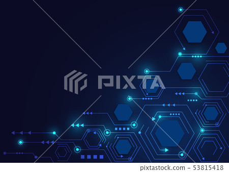 High tech technology geometric - Stock Illustration [53815418] - PIXTA